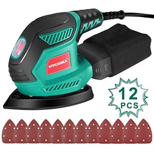 HYCHIKA BETTER TOOLS FOR BETTER LIFE HYCHIKA Multischuurmachine, 200W 14000RPM Schuurmachine met Stofafzuiging, 12PCS-Schuurpapier, Handschuurmachine voor Hout, Ideaal voor het Strak Schuren van de Ruimte, het Afwerken van Meubels HYCHIKA BETTER TOOLS FOR BETTER LIFE HYCHIKA Multischuurmachine, 200W 14000RPM Schuurmachine met Stofafzuiging, 12PCS-Schuurpapier, Handschuurmachine voor Hout, Ideaal voor het Strak Schuren van de Ruimte, het Afwerken van Meubels