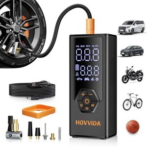 HOVVIDA Elektrische luchtpomp, draagbare fietspomp, elektrische mini-bandenpomp (1) HOVVIDA Elektrische luchtpomp, draagbare fietspomp, elektrische mini-bandenpomp (1)