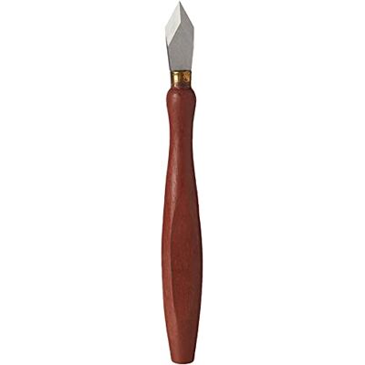 Faithfull FAIMKNIFEFSC Markeermes, Enkelvoudig afgeschuind diamantblad, FSC hardhouten handvat en messing bus, Timmermans houtbewerkingsgereedschap voor het scoren van hout 7 inch Faithfull FAIMKNIFEFSC Markeermes, Enkelvoudig afgeschuind diamantblad, FSC hardhouten handvat en messing bus, Timmermans houtbewerkingsgereedschap voor het scoren van hout 7 inch