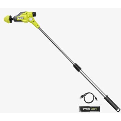 RYOBI 4 V USB batterijreinigingsborstel RTS4-120G, telescopisch, inclusief 1 batterij 2,0 Ah en USB-oplaadkabel RYOBI 4 V USB batterijreinigingsborstel RTS4-120G, telescopisch, inclusief 1 batterij 2,0 Ah en USB-oplaadkabel
