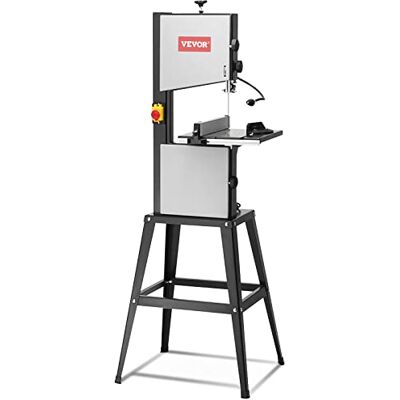 VEVOR Lintzaag met standaard, 9,65 inch, 506 rpm/920 rpm, tafelbandzaag met twee snelheden, 370 W, 1/2 pk motor, 6 inch maaihoogte, 183 cm zaagbladlengte, met aanslag VEVOR Lintzaag met standaard, 9,65 inch, 506 rpm/920 rpm, tafelbandzaag met twee snelheden, 370 W, 1/2 pk motor, 6 inch maaihoogte, 183 cm zaagbladlengte, met aanslag