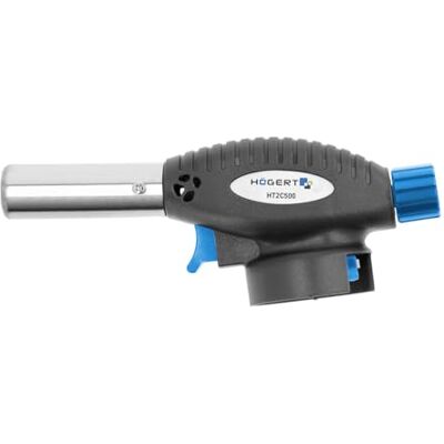 Högert Technik Soldeerbrander – gasbrander voor huishouden, gastronomie, visserij, ambachtelijke en autowerkplaatsen – piëzo-ontsteking – brander met butaan-/propaan-butaangas – eenvoudig en veilig Högert Technik Soldeerbrander – gasbrander voor huishouden, gastronomie, visserij, ambachtelijke en autowerkplaatsen – piëzo-ontsteking – brander met butaan-/propaan-butaangas – eenvoudig en veilig