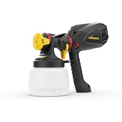 Wagner Universele W 575 FLEXiO verfspuit voor dispersie/latexverf, vernissen en glazuren Binnengebruik, Dekt 15 m²-6 min, Zwart, Capaciteit 1300 ml/800 ml, 630 W Wagner Universele W 575 FLEXiO verfspuit voor dispersie/latexverf, vernissen en glazuren Binnengebruik, Dekt 15 m²-6 min, Zwart, Capaciteit 1300 ml/800 ml, 630 W