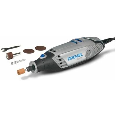Dremel 3000 Multitool 130W Multifunctioneel Gereedschap Set met 5 Accessoires, Variabele Snelheid 10.000-33.000 t/min, EZ-Twist Functie en Geïntegreerde Ophanghaak Dremel 3000 Multitool 130W Multifunctioneel Gereedschap Set met 5 Accessoires, Variabele Snelheid 10.000-33.000 t/min, EZ-Twist Functie en Geïntegreerde Ophanghaak