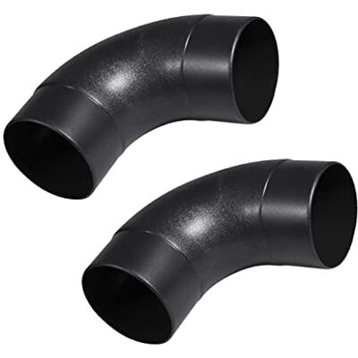 POWERTEC 70105-P2 4". 90 graden elleboog ABS kunststof haakse stofafscheider connector, 2 PK POWERTEC 70105-P2 4". 90 graden elleboog ABS kunststof haakse stofafscheider connector, 2 PK