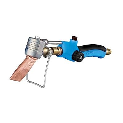 CFH KL 143 KL 143 Soldeerbout met koperbout met 240 g koperen bout, soldeerbrander met piëzo-ontsteking, soldeerapparaat voor zacht solderen aan dakgoten, koperen platen en verzinkte staalplaten CFH KL 143 KL 143 Soldeerbout met koperbout met 240 g koperen bout, soldeerbrander met piëzo-ontsteking, soldeerapparaat voor zacht solderen aan dakgoten, koperen platen en verzinkte staalplaten