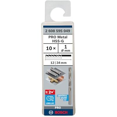BOSCH - 2608595049 HSS-G - 1 mm - 34 mm - drill bit BOSCH - 2608595049 HSS-G - 1 mm - 34 mm - drill bit