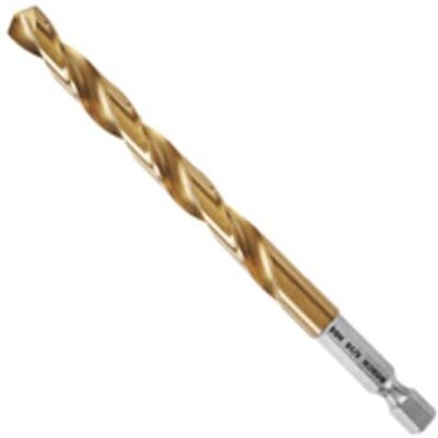Bosch TI2147IM 1-delige 5/16 inch x 4-1/2 inch titanium nitride gecoate metalen boor slagvast met slagvaste zeskantschacht, ideaal voor zware koolstofstaal, licht gauge metaal, hardhout Bosch TI2147IM 1-delige 5/16 inch x 4-1/2 inch titanium nitride gecoate metalen boor slagvast met slagvaste zeskantschacht, ideaal voor zware koolstofstaal, licht gauge metaal, hardhout