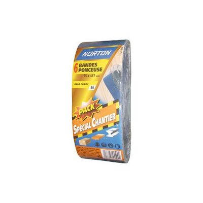 Symantec Set van 6 Schuurbanden 75 x 457 mm Grit Maat 80 Symantec Set van 6 Schuurbanden 75 x 457 mm Grit Maat 80