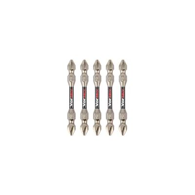 C.K Tools Vorteck Dubbele Slagschroevendraaier Bits PZ2, 65 mm Pozidriv Bit Set voor Impact Drivers, 1/4" Hex Quick Lock Shank, Magnetische Torsie Zone, Pack van 5 CK T4481 DEPZ2L06D5 C.K Tools Vorteck Dubbele Slagschroevendraaier Bits PZ2, 65 mm Pozidriv Bit Set voor Impact Drivers, 1/4" Hex Quick Lock Shank, Magnetische Torsie Zone, Pack van 5 CK T4481 DEPZ2L06D5