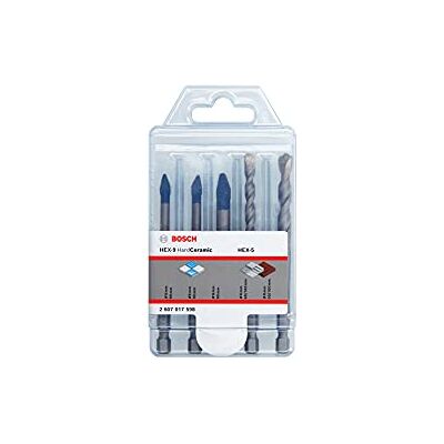 Bosch Professional HEX-9 HardCeramic + HEX-5 5-delige boorset (harde tegels, beton, Ø 6/8mm, accessoires voor klopboren) Amazon Edition Bosch Professional HEX-9 HardCeramic + HEX-5 5-delige boorset (harde tegels, beton, Ø 6/8mm, accessoires voor klopboren) Amazon Edition
