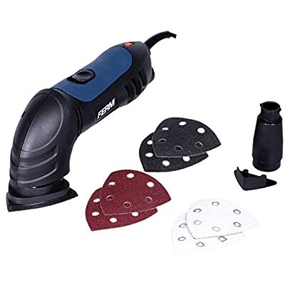 Ferm DSM1009 Delta schuurmachine 280W Met 6-delige schuurpapierset (P80) en stofafzuigadapter Ferm DSM1009 Delta schuurmachine 280W Met 6-delige schuurpapierset (P80) en stofafzuigadapter