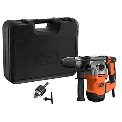 Black & Decker SDS-plus Boor- en beitelhamer BEHS03K (1.250 watt, 3,7 joule, incl. 2 SDS-plus boor, platte beitel, tandwielboorhouder, adapter, koffer) Black & Decker SDS-plus Boor- en beitelhamer BEHS03K (1.250 watt, 3,7 joule, incl. 2 SDS-plus boor, platte beitel, tandwielboorhouder, adapter, koffer)