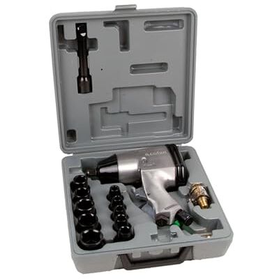 Cofan 09000121 aktetas perslucht-slagschroevendraaier 1/2 met accessoires, 17-delig Cofan 09000121 aktetas perslucht-slagschroevendraaier 1/2 met accessoires, 17-delig
