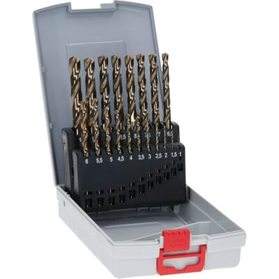 Bosch 2608587014 Set van 19 HSS-Co boorbits - Metaal, 1-10mm Bosch 2608587014 Set van 19 HSS-Co boorbits - Metaal, 1-10mm
