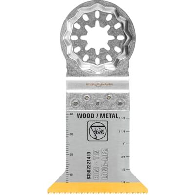 Fein E-Cut Long-Life zaagblad Bimetaal met lange levensduur, zaagblad voor diepe sneden, Ve. 3 st., Breedte 50 mm, Lengte 50 mm, Starlock Houder, Bimetaal zaagblad met titanium coating Fein E-Cut Long-Life zaagblad Bimetaal met lange levensduur, zaagblad voor diepe sneden, Ve. 3 st., Breedte 50 mm, Lengte 50 mm, Starlock Houder, Bimetaal zaagblad met titanium coating