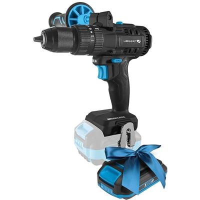 Högert TECHNIK Borstelloze accu-slagboorschroevendraaier, 18 V, 80 Nm draaimoment, 13 mm boorhouder, 21 + 1 koppelniveaus, ledverlichting, metalen aandrijving + Promo 2,0 Ah accu Högert TECHNIK Borstelloze accu-slagboorschroevendraaier, 18 V, 80 Nm draaimoment, 13 mm boorhouder, 21 + 1 koppelniveaus, ledverlichting, metalen aandrijving + Promo 2,0 Ah accu