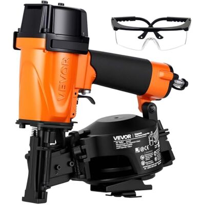VEVOR Persluchtspijker 15° CN45C, voor daktegels, lengte nagels 19-45 mm, 4-5 nagels/s, hoge spijkersnelheid, 4,8-7,5 bar, voor asfalttegels en dakbekleding VEVOR Persluchtspijker 15° CN45C, voor daktegels, lengte nagels 19-45 mm, 4-5 nagels/s, hoge spijkersnelheid, 4,8-7,5 bar, voor asfalttegels en dakbekleding