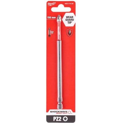 Milwaukee PZ2 150mm Impact Shockwave Bits Milwaukee PZ2 150mm Impact Shockwave Bits