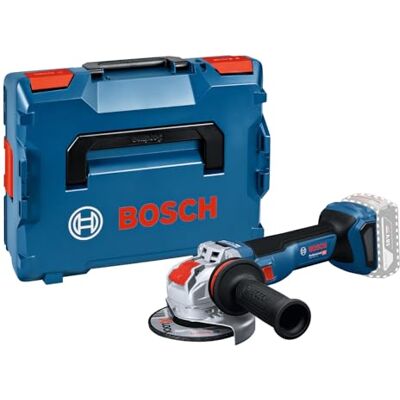 Bosch 18V System haakse accuslijpmachine met X-LOCK GWX 18V-11 S (met extra handgreep met Vibration Control, beschermkap, L-BOXX 136) Bosch 18V System haakse accuslijpmachine met X-LOCK GWX 18V-11 S (met extra handgreep met Vibration Control, beschermkap, L-BOXX 136)