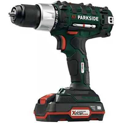 Kompernass Parkside Parkside 20 V accuboormachine met 20 V accu, snellader, 17-delige boor- en schroevenset, ledlamp, koppel 40 Nm, boordiameter 30 mm (hout), 13 mm (staal) Kompernass Parkside Parkside 20 V accuboormachine met 20 V accu, snellader, 17-delige boor- en schroevenset, ledlamp, koppel 40 Nm, boordiameter 30 mm (hout), 13 mm (staal)