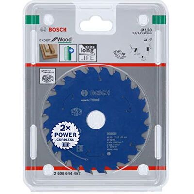 Bosch 120x1.7/1.2x20 T24 Cirkelzaagblad - Hout Bosch 120x1.7/1.2x20 T24 Cirkelzaagblad - Hout