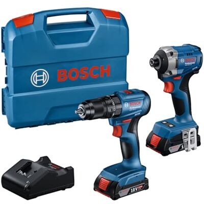 Bosch Professional 18V System accudraaislagmoeraanzetter GDR 18V-215 + schroefboormachine GSB 185-LI (incl. 2 x GBA 18V 2.0Ah-accu's, oplader GAL 18V-20, koffer) Bosch Professional 18V System accudraaislagmoeraanzetter GDR 18V-215 + schroefboormachine GSB 185-LI (incl. 2 x GBA 18V 2.0Ah-accu's, oplader GAL 18V-20, koffer)