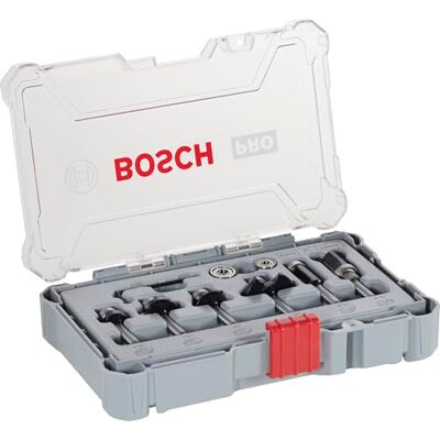 Bosch Router Bit Set - 6 stuks - Afwerking & Rand Bosch Router Bit Set - 6 stuks - Afwerking & Rand