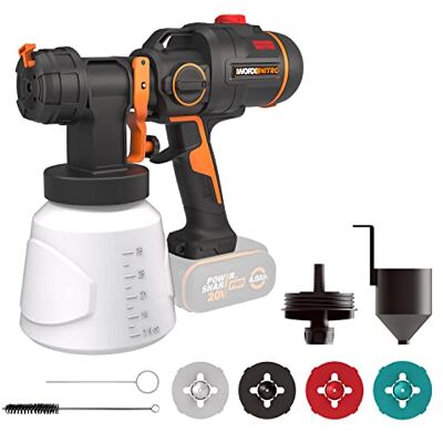 WORX WX020.9 18V 20 V MAX draadloze HVLP verfspuit alleen gereedschap batterij en oplader worden apart verkocht WORX WX020.9 18V 20 V MAX draadloze HVLP verfspuit alleen gereedschap batterij en oplader worden apart verkocht