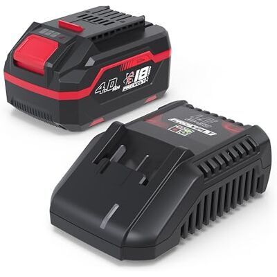 Güde LGAP 18-3040 P starterset voor oplader en accupack (18 V Li-Ion, 4 Ah accupack en 3 A snellader, 72 Wh accuvermogen, anti-slip rubberen coating, capaciteitsindicatie, geschikt voor alle 18 V Güde LGAP 18-3040 P starterset voor oplader en accupack (18 V Li-Ion, 4 Ah accupack en 3 A snellader, 72 Wh accuvermogen, anti-slip rubberen coating, capaciteitsindicatie, geschikt voor alle 18 V