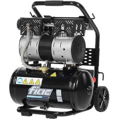 FIAC Draagbare luchtcompressor Supersilent 10, olievrij, maximale druk 8 bar, 1 pk, tank 10 liter, geluidsniveau 58 dB LpA FIAC Draagbare luchtcompressor Supersilent 10, olievrij, maximale druk 8 bar, 1 pk, tank 10 liter, geluidsniveau 58 dB LpA