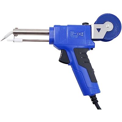 MKC Soldeerbout met automatische toevoer tin, WS-551N, 220 V, betrouwbaar gereedschap voor nauwkeurig lassen met dubbel vermogen 30-60 W, kleur blauw MKC Soldeerbout met automatische toevoer tin, WS-551N, 220 V, betrouwbaar gereedschap voor nauwkeurig lassen met dubbel vermogen 30-60 W, kleur blauw