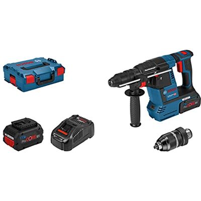 Bosch 18V System GBH 18V-26 F Taladro percutor inalámbrico (2 baterías x 5.0 Ah ProCORE18V, GAL 1880 CV, en L-BOXX 136) Bosch 18V System GBH 18V-26 F Taladro percutor inalámbrico (2 baterías x 5.0 Ah ProCORE18V, GAL 1880 CV, en L-BOXX 136)