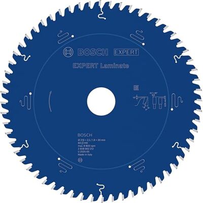 Bosch 1x EXPERT Laminate cirkelzaagblad corded voor verstekzaag voor Laminaat, Ø 216 mm, Professional Accessoires Kap- en verstekcirkelzaag met snoer Bosch 1x EXPERT Laminate cirkelzaagblad corded voor verstekzaag voor Laminaat, Ø 216 mm, Professional Accessoires Kap- en verstekcirkelzaag met snoer