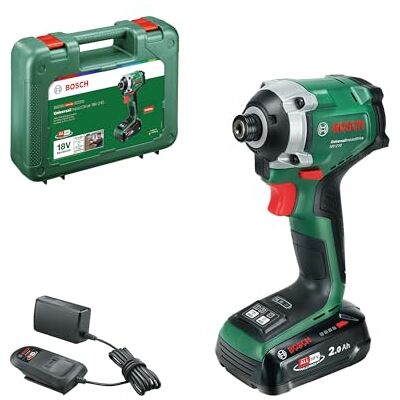 Bosch 18V accuslagschroevendraaier UniversalImpactDrive 18V-210 (krachtige, compacte slagschroevendraaier voor houtbewerking; met accu PBA 18V 2.0Ah W-BM, oplader AL18V-20, opbergkoffer) Bosch 18V accuslagschroevendraaier UniversalImpactDrive 18V-210 (krachtige, compacte slagschroevendraaier voor houtbewerking; met accu PBA 18V 2.0Ah W-BM, oplader AL18V-20, opbergkoffer)