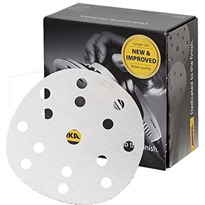 Mirka Basecut Witte haak en lus haak het 150 mm 6 inch schuurschijven doos 100 schurende P180 Grit Automotive overspuiten schuurpapier schuurschijven 15 gaten vacuüm stofafzuigsysteem Mirka Basecut Witte haak en lus haak het 150 mm 6 inch schuurschijven doos 100 schurende P180 Grit Automotive overspuiten schuurpapier schuurschijven 15 gaten vacuüm stofafzuigsysteem