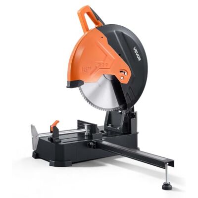 VEVOR Metalen doorslijpzaag, afkortzaag, 406,4 mm, doorslijpschijf, 3 kW Voor het snijden van metaal, instelbare hoek van -45° tot 45°, droog snijden, met versterkte lemmetbescherming en schaal VEVOR Metalen doorslijpzaag, afkortzaag, 406,4 mm, doorslijpschijf, 3 kW Voor het snijden van metaal, instelbare hoek van -45° tot 45°, droog snijden, met versterkte lemmetbescherming en schaal