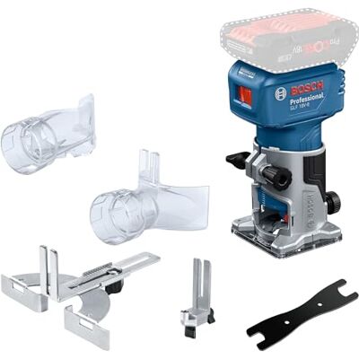 Bosch 18V System accubovenfrees GLF 18V-8 (parallelgeleider, afzuigadapter vlakfrezen, afzuigadapter kantenfrezen, vlaktrimrolgeleider, 8 mm spantang, sleutel, excl. accu/oplader) Bosch 18V System accubovenfrees GLF 18V-8 (parallelgeleider, afzuigadapter vlakfrezen, afzuigadapter kantenfrezen, vlaktrimrolgeleider, 8 mm spantang, sleutel, excl. accu/oplader)