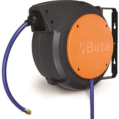Beta 1900 m 10 x 15 automatische slanghaspel van stootvast kunststof, voor lucht of water Beta 1900 m 10 x 15 automatische slanghaspel van stootvast kunststof, voor lucht of water