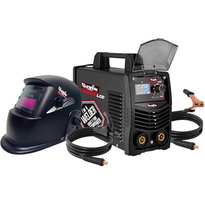 CEVIK PRO CE-ULTRA200LCD – Soldador Inverter MMA y Máscara van Soldadura – 20-200 Amp – IGBT-transitores – DINSE50 – elektrodos hasta 5 mm – LCD-paneel – geschikt voor een generator CEVIK PRO CE-ULTRA200LCD – Soldador Inverter MMA y Máscara van Soldadura – 20-200 Amp – IGBT-transitores – DINSE50 – elektrodos hasta 5 mm – LCD-paneel – geschikt voor een generator