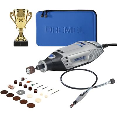 Dremel 3000 Champion Roterend Multitool 130W Motor, 33.000 RPM met 25 Accessoires, Graveerbare Beker, Opbergtas, Flexibele As Voor Snijden, Bewerken, Schuren, Boren – Limited Edition Dremel 3000 Champion Roterend Multitool 130W Motor, 33.000 RPM met 25 Accessoires, Graveerbare Beker, Opbergtas, Flexibele As Voor Snijden, Bewerken, Schuren, Boren – Limited Edition