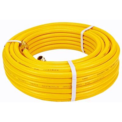 Kinchoix 70ft 1/2 ''Aardgas Lijn Gas Buizenstelsel Pijp Kit Voor Bouw Kachels NG Apparaat Propaan Apparatuur met 2 Mannelijke Fittings Kinchoix 70ft 1/2 ''Aardgas Lijn Gas Buizenstelsel Pijp Kit Voor Bouw Kachels NG Apparaat Propaan Apparatuur met 2 Mannelijke Fittings