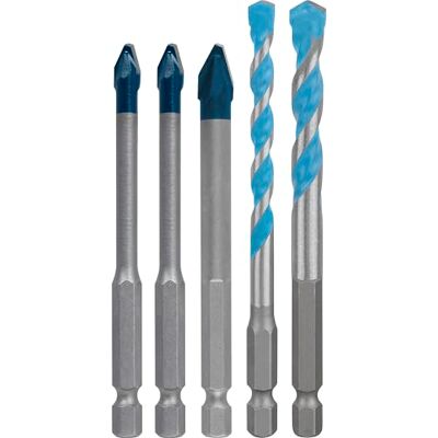 Bosch 5x EXPERT HEX-9 Hard Ceramic boorset en multiconstructie voor Hard Ceramic tegels, Zachte keramische tegels, Ø 6,00, 6,00, 8,00, 6,00, 8,00 mm, Accessoires Klopboormachine Bosch 5x EXPERT HEX-9 Hard Ceramic boorset en multiconstructie voor Hard Ceramic tegels, Zachte keramische tegels, Ø 6,00, 6,00, 8,00, 6,00, 8,00 mm, Accessoires Klopboormachine