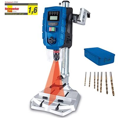 Scheppach Werkbankboormachine DP60SE 710W digitaal display boorset Led-licht & laser boorkop 1,5-13 mm boormachine met 2 snelheden met variabele snelheid 170-880/490-2600 min-1 Scheppach Werkbankboormachine DP60SE 710W digitaal display boorset Led-licht & laser boorkop 1,5-13 mm boormachine met 2 snelheden met variabele snelheid 170-880/490-2600 min-1
