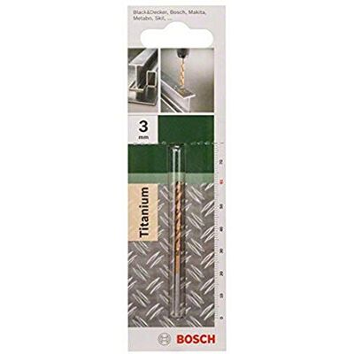 Bosch DIY metaalboor HSS-TiN 3 mm Bosch DIY metaalboor HSS-TiN 3 mm