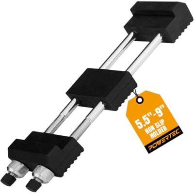 POWERTEC Slijpsteenhouder, verstelbare messenslijperhouder van 5-1/2 tot 9 inch, antislip rubberen basis voor slijpsteen, natte steen, diamantstenen, waterstenen, oliestenen (71013) POWERTEC Slijpsteenhouder, verstelbare messenslijperhouder van 5-1/2 tot 9 inch, antislip rubberen basis voor slijpsteen, natte steen, diamantstenen, waterstenen, oliestenen (71013)