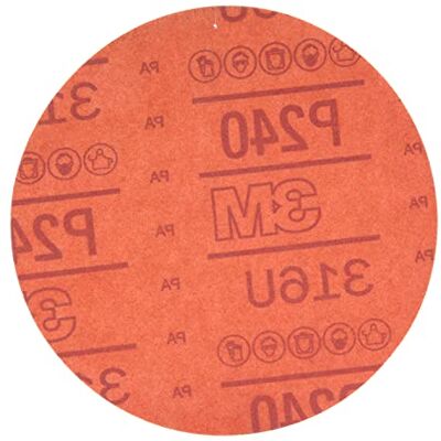 3M Hookit Red Abrasive Disc, 01220, 6", P240, 50 schijven per karton 3M Hookit Red Abrasive Disc, 01220, 6", P240, 50 schijven per karton