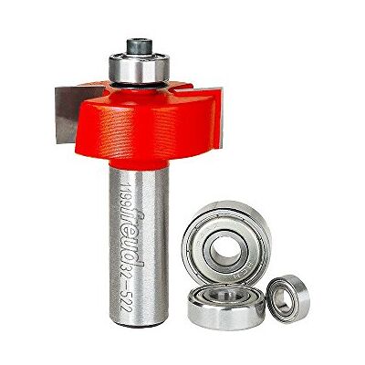 Freud 32-522: 5/16", 3/8", 7/16", 1/2" diepte Rabbeting Bit met lagers Freud 32-522: 5/16", 3/8", 7/16", 1/2" diepte Rabbeting Bit met lagers