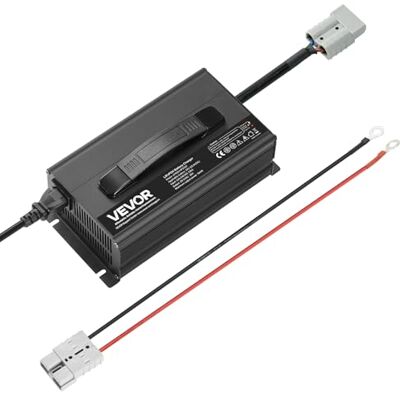 VEVOR 24 V 20 A lithium acculader, 29,2 V, DC laadspanning, met Anderson-aansluiting, led-display, 0 V activering, voor Lithium-LifePO4-deep-cycle-accu's van boten, campers VEVOR 24 V 20 A lithium acculader, 29,2 V, DC laadspanning, met Anderson-aansluiting, led-display, 0 V activering, voor Lithium-LifePO4-deep-cycle-accu's van boten, campers