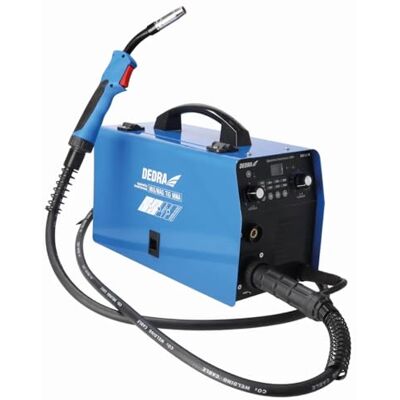 Dedra -inverterlasapparaat 200 A IGBT MIG/MAG, met TIG- en MMA-functie, TIG-methode, HOT START-functie, ANTI STICK-systeem, ARC FORCE-systeem, LCD-display Dedra -inverterlasapparaat 200 A IGBT MIG/MAG, met TIG- en MMA-functie, TIG-methode, HOT START-functie, ANTI STICK-systeem, ARC FORCE-systeem, LCD-display